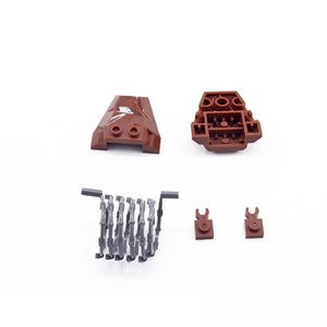 Quân đội đồ chơi moc xây dựng gạch DIY WW2 quân sự mini roadblock chơi Set 3 phong cách của nhựa mini roadblock xây dựng khối trẻ em - Product Image 4