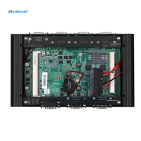 Mini PC Industrial Sin Ventilador Qotom Q300P, CPU Intel de 4ª y 5ª Generación, 6 Puertos COM RS232, Doble LAN Intel I210, VGA, Computadora Integrada en Caja