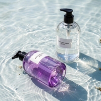 Bouteilles d'emballage pour savon liquide, flacon de savon liquide blanc mat 300 ml, bouteille d'emballage de savon liquide vide de luxe, finition mate