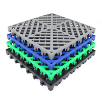 Dalles de sol emboîtables en plastique PP antidérapantes 40x40x4 pour garage et lavage de voitures, conception personnalisée gratuite