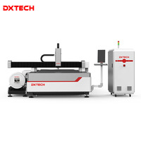 Machine de découpe laser à fibre de table d'échange Dxtech 3000W 4000W, laser Raycus, système de refroidissement par eau Raycus, tôle métallique 1000W 1500W