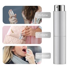 Portable 8ml <strong>Aluminum</strong>-Clad Glass Miniature Perfume <strong>Atomizer</strong> Elegant Scent Solution Perfect Travel Companion for Personal Care - Product Image 4