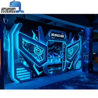 Simulateur de course VR Cinéma volant 9D Jeu d'arcade de cyclisme en salle pour 4 personnes Réalité virtuelle Jeu de conduite scolaire Machine