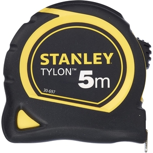 Ruban à mesurer Stanley Tylon 5M, enroulement automatique, lame en acier métrique, verrouillage par bouton-poussoir - Product Image 3