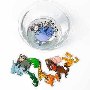 Pegatinas Removibles de PVC para Niños, Diseño de Animales Salvajes, Resistentes al Agua, Juguetes de Actividades para Niñas y Niños, Libro de Pegatinas Reutilizables - Product Image 5