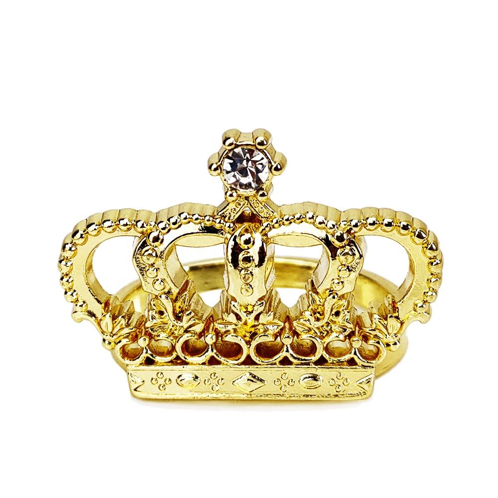 Gold Crown Napkin Rings Elegant Table Decor Solutions - Main Image