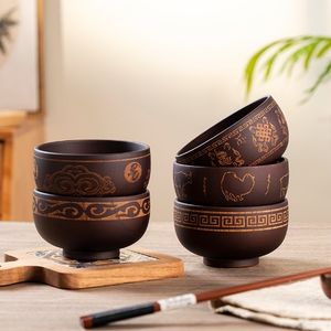 Cuenco de madera de azufaifa, estilo Coco, diseño japonés - Product Image 5