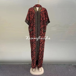 Nouvelle Mode Robe Mère Ethnique Industrie Lourde Imprimé Diamant Chaud Ample <span class=keywords><strong>Bubu</strong></span> Africain pour Femmes Musulmanes en Polyester - Product Image 2
