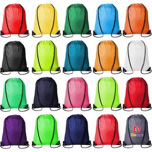 Factory Price Custom Promotional Sports Backpack Bag 210D Polyester Draw String Bag Packing Printing Custom Logo Drawstring Bag