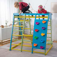 Montessori Intérieur Jungle Gym Monkey bar Cadre d'escalade Aire de jeux intérieure pour enfants