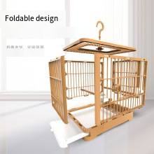 Siyah Phoenix şakayık inci büyük kuş kafesi papağan Starlings için taşınabilir out-kafes düğme kapatma plastik çelik canlı kullanım için - Product Image 3