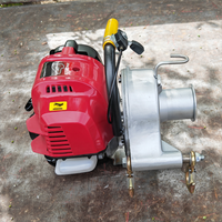 Treuil à manivelle léger de 9,5 kg, traction de 700 kg, moteur puissant, sans électricité, alimenté à l'essence