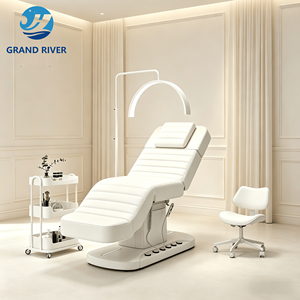 Cama de Belleza Eléctrica Inteligente y Moderna, Cama Curva para Pestañas, Muebles de Salón, Mesa y Cama de Masaje con 3 Motores para Esteticista - Product Image 1