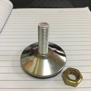 Stainless Steel <b>Adjustable</b> Furniture <b>Leg</b> 50mm Diameter M10x30mm For <b>Table</b> Computer Desk Airport Chair - Product Image 2