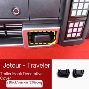 Kit di 8 Pezzi per Modifica Esterna Sportiva di Lusso per Jetour Traveler & Shanhai T2, Copertura <span class=keywords><strong>Gancio</strong></span> <span class=keywords><strong>Traino</strong></span> e Finiture Portapacchi - Product Image 5