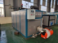 Generator Uap Industri Horizontal Berbahan Bakar Minyak/Gas dengan Sistem Tabung Api Bertekanan Rendah dan Sirkulasi
