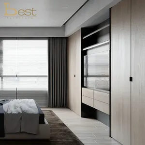 Modern Luxury Design Bedroom TV Cabinet Closet Wardrobe Set