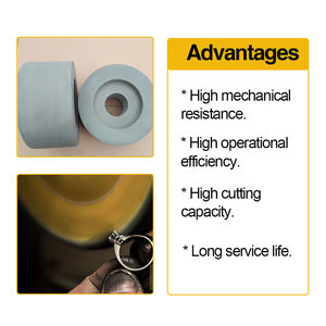 Meule en caoutchouc vulcanite de RUIZUAN meule de polissage en caoutchouc carbure de silicium meule en caoutchouc simple double concave - Product Image 3