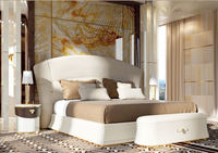 Ensemble de meubles de chambre à coucher de conception simple de haute qualité cadre de lit de plate-forme de lit de taille royale en cuir lits doubles de luxe modernes