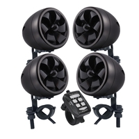 Sistem Audio Studio Baru Speaker Stereo 4 Kanal untuk USB Auxin Pemutar Musik MP3 Sepeda Motor ATV UTV Perahu TWS410098DB