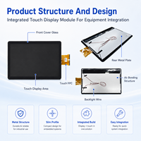 Modul Layar Sentuh Kapasitif 21,5 Inci Full HD LCD Layar Sentuh LVDS Air Bonding AG EETI Glove Wet Touch Layar Industri