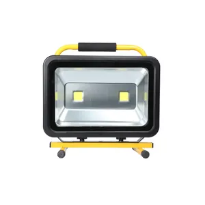 Camping 100W Multi Functional Emergency Floodlight 100Watt Battery Lights 50W Usb Cob On Stand Led Rechargeable Flood Light