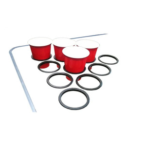 Tavolo da Beer Pong Galleggiante di Alta Qualità Personalizzabile in Alluminio con Superficie Lavagna Cancellabile a Secco e Fori Design Gratuito <span class=keywords><strong>per</strong></span> Uso <span class=keywords><strong>Esterno</strong></span> - Product Image 3