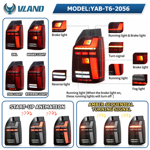 ไฟท้าย VLAND LED อัพเกรด ไฟท้าย LED สำหรับรถยนต์ Volkswagen Transporter Multivan Caravelle Kombi T6 T6.1 ปี 2015-2024 - Product Image 2