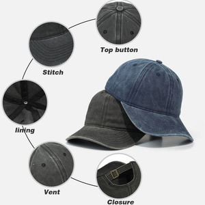 Gorra de Béisbol Personalizada de Lujo, 100% Algodón Lavado, 6 Paneles, Estilo Desgastado, Tipo Dad Hat, Alta Calidad, Vintage, Deportiva - Product Image 4