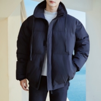 Veste d'hiver personnalisée coupe-vent à col montant pour homme, veste chaude imperméable pour l'extérieur, veste décontractée style streetwear