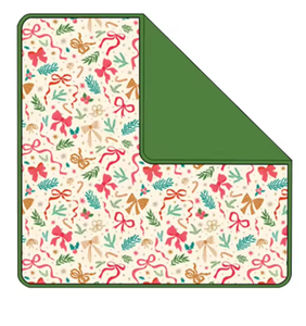 Ensemble de robes de Noël à manches longues pour filles, motif pin et nœud crème, vêtements de Noël pour sœurs et frères - Product Image 3