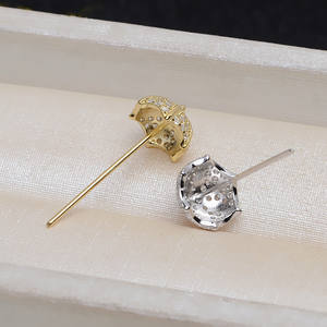 Accesorios de Joyería Hechos a Mano en Plata S925, Estilo Barroco, Versátiles para DIY, Bandeja Vacía Irregular para Cuentas 4032 - Product Image 4