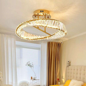 Lampadari di Lusso <span class=keywords><strong>per</strong></span> <span class=keywords><strong>Camera</strong></span> da Letto, Lampadario <span class=keywords><strong>LED</strong></span> <span class=keywords><strong>per</strong></span> Soggiorno, Lampade a Sospensione <span class=keywords><strong>per</strong></span> Soffitto, Illuminazione con Lampadario di Cristallo - Product Image 1