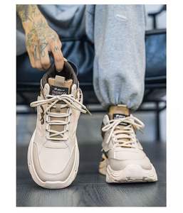 Zapatos Deportivos de Hombre para Primavera/Otoño, Transpirables, con Cordones, Cómodos, de Caña Alta, Modernos, con Suela Gruesa, para Caminar y Deporte - Product Image 3