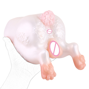 Masturbatore Maschile in Silicone a Forma di Maialino con Design a Doppio Canale e Forte Sensazione di Avvolgimento - Product Image 3