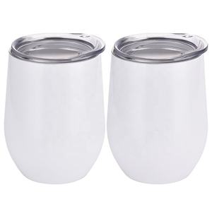Verre à vin sans pied en acier inoxydable à double paroi, isolé, à paillettes, 12 oz, personnalisable, pour sublimation, vente en gros depuis entrepôt américain, CE/EU - Product Image 6