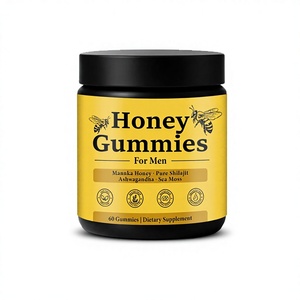 Gummies au miel OEM en promotion pour la vitalité masculine – Gummies au miel de Manuka avec Shilajit pour améliorer l'endurance et réduire le cortisol - Product Image 1