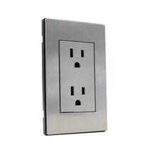 Enchufe de Pared Eléctrico Universal Tipo Americano, Enchufe Doble para el Hogar