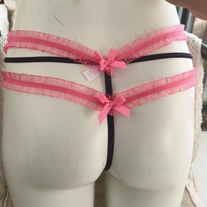 String color-block, dentelle, taille basse, lingerie féminine sexy et séduisante, nouveau style tendance. - Product Image 1