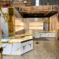 Sundo Custom Luxury Jewelry Shop Interior Design Modern Gold Jewellery Store Counter Display Showcase Furniture for Retail Mall