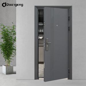 ประตูเหล็กนิรภัยสำหรับ<span class=keywords><strong>บ้าน</strong></span> ประตูทางเข้าด้านหน้า โครงเหล็กหนาเคลือบสังกะสี ระบบล็อคหลายจุดเพื่อความปลอดภัยของ<span class=keywords><strong>บ้าน</strong></span> - Product Image 1