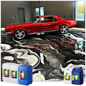 Revêtement de sol époxy métallique en gros, 100 % solides, résine époxy pour revêtement et peinture de sol de garage - Product Image 1