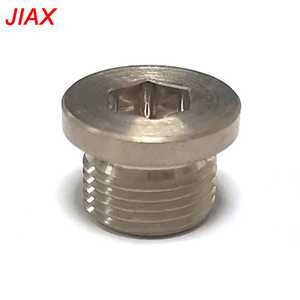 New M18x1.5 Hex <b>Socket</b> Pipe Plug Nickel-Plated Steel Threaded Plug for Automotive Exhaust & Fluid Systems up to 400C - Product Image 3