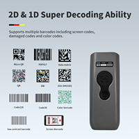 Escáner de Código de Barras 2D Portátil H-1800, Lector de Códigos QR Inalámbrico para Pagos Móviles Android IOS, Alta Resolución y Calidad