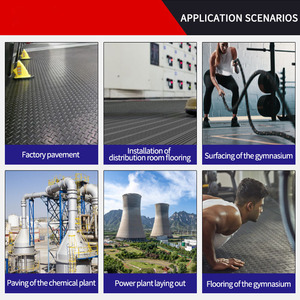 Nouvelle arrivée Duonik, <span class=keywords><strong>dalle</strong></span> en <span class=keywords><strong>caoutchouc</strong></span> à motif feuille de saule résistante à l'abrasion pour sol industriel - Product Image 6