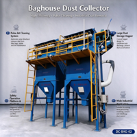 Système de filtration de poussière Baghouse avec filtre à sac PPS, anti-explosion, modulaire, pour briqueterie, bois, fonderie, céréales, chaux, filtration de poussière en usine