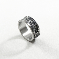 Herren Edelstahl ringe anpassen Edelstahl Silber matt Finish personal isierten Ring