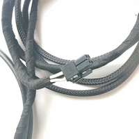 Kabel Fleksibel Tinggi Berisolasi PVC Tembaga Sensor Oksigen Selubung Anyaman Molex Kabel Kustom untuk Kelistrikan Mobil