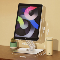 Support de tablette Support de moniteur portable pliable et réglable avec base lourde Ajustement stable pour support de tablette PC