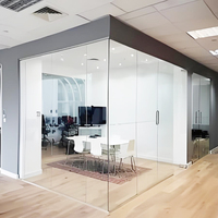 Cloisons en verre sans cadre acoustiques, bureaux, salles de téléphonie, isolation phonique améliorée, installation professionnelle offerte